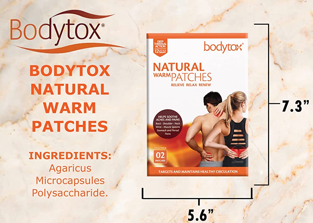 Ζεστά μπαλώματα INOPLUS Bodytox 2τμχ