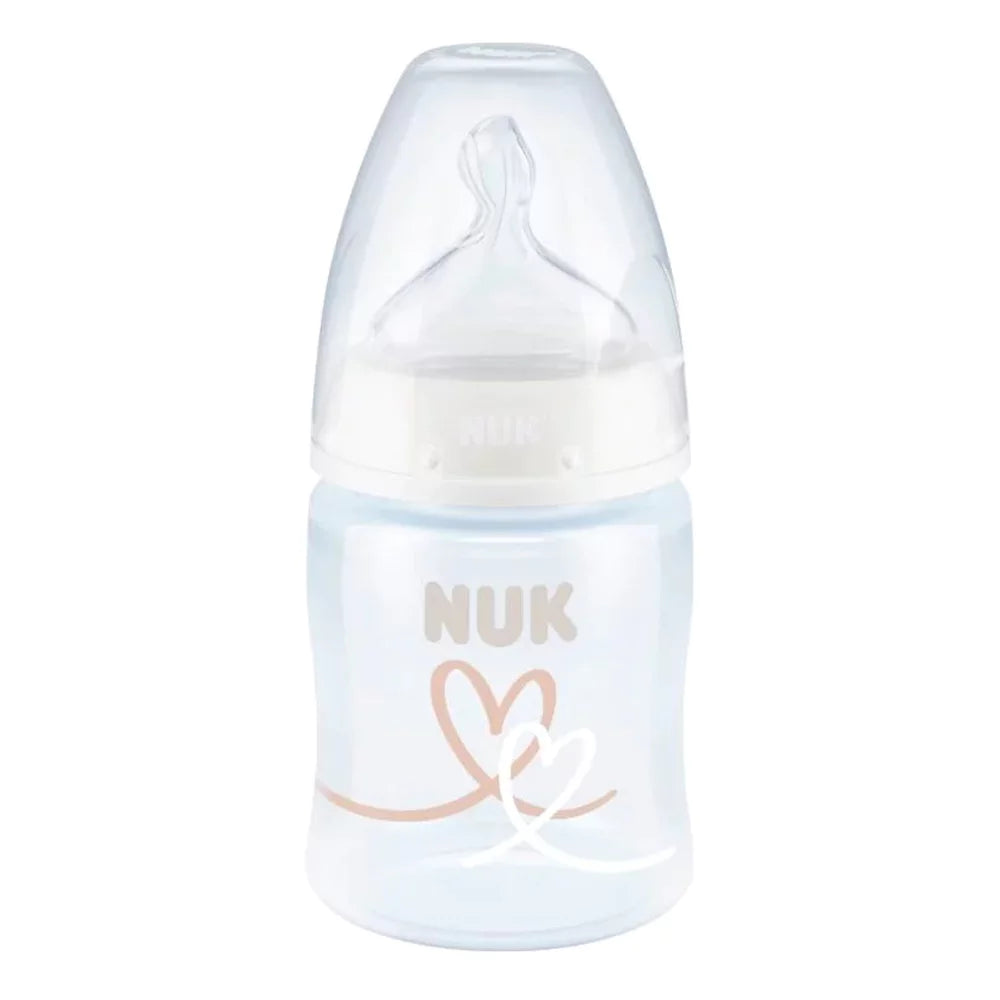 NUKFirst Choice πλαστικό με θηλή Σιλικόνης 0-6m 120ml