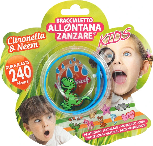 BRAND ITALIA Παιδικό αντικουνουπικό βραχιόλι με σιτρονέλα και neem oil ΜΕ ΖΩΑΚΙΑ
