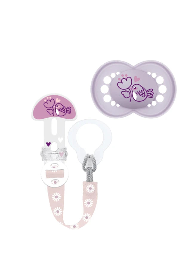 ΜAM πιπίλα σιλικόνης original κλιπ+πιπίλα 6-16 m