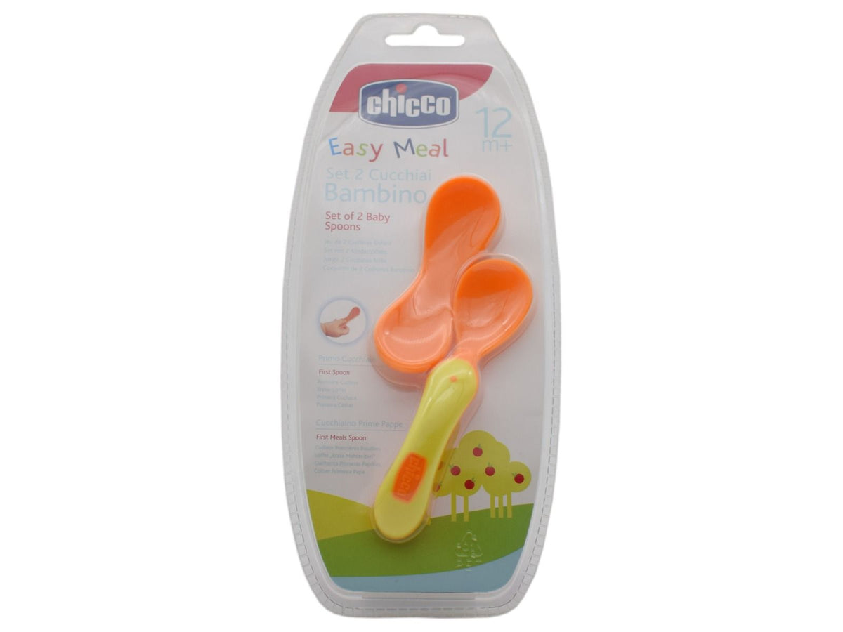 CHICCO Easy Meal Σετ Κουταλάκια από 6 μηνών 2 τμχ
