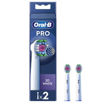 ORAL B 3D White Ανταλλακτικές Κεφαλές για Ηλεκτρικές Οδοντόβουρτσες 2τμχ