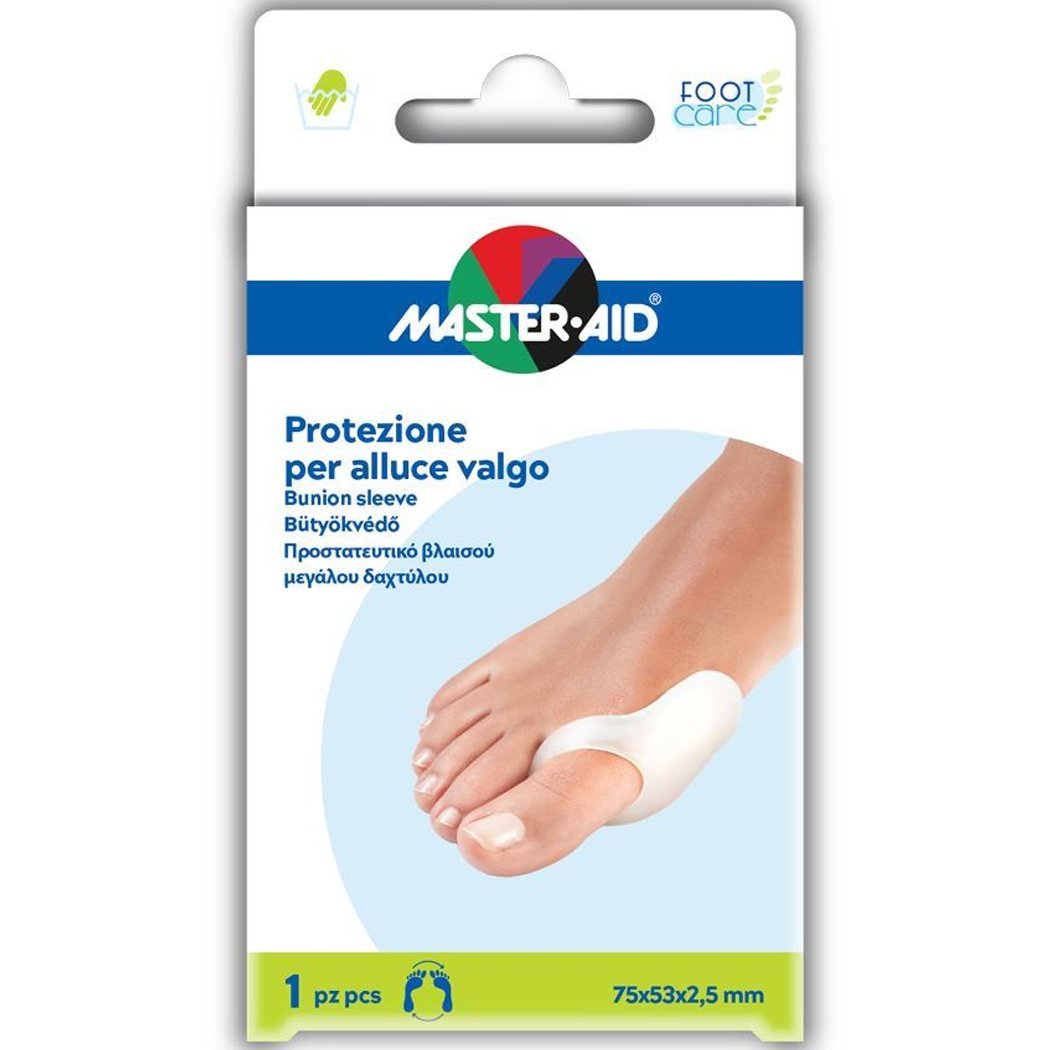 MASTER AID Bunion Sleeve Προστατευτικό Βλαισού Μεγάλου Δαχτύλου 75x53x2.5mm