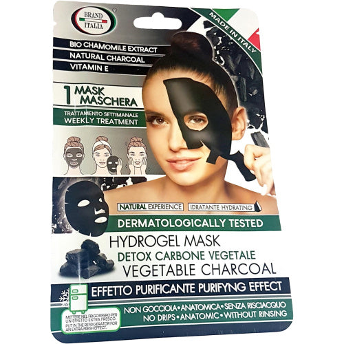 BRAND ITALIA Detox Purifying Effect Tissue Face Mask (With Natural & Charcoal Chamomile Extract) 1τμχ