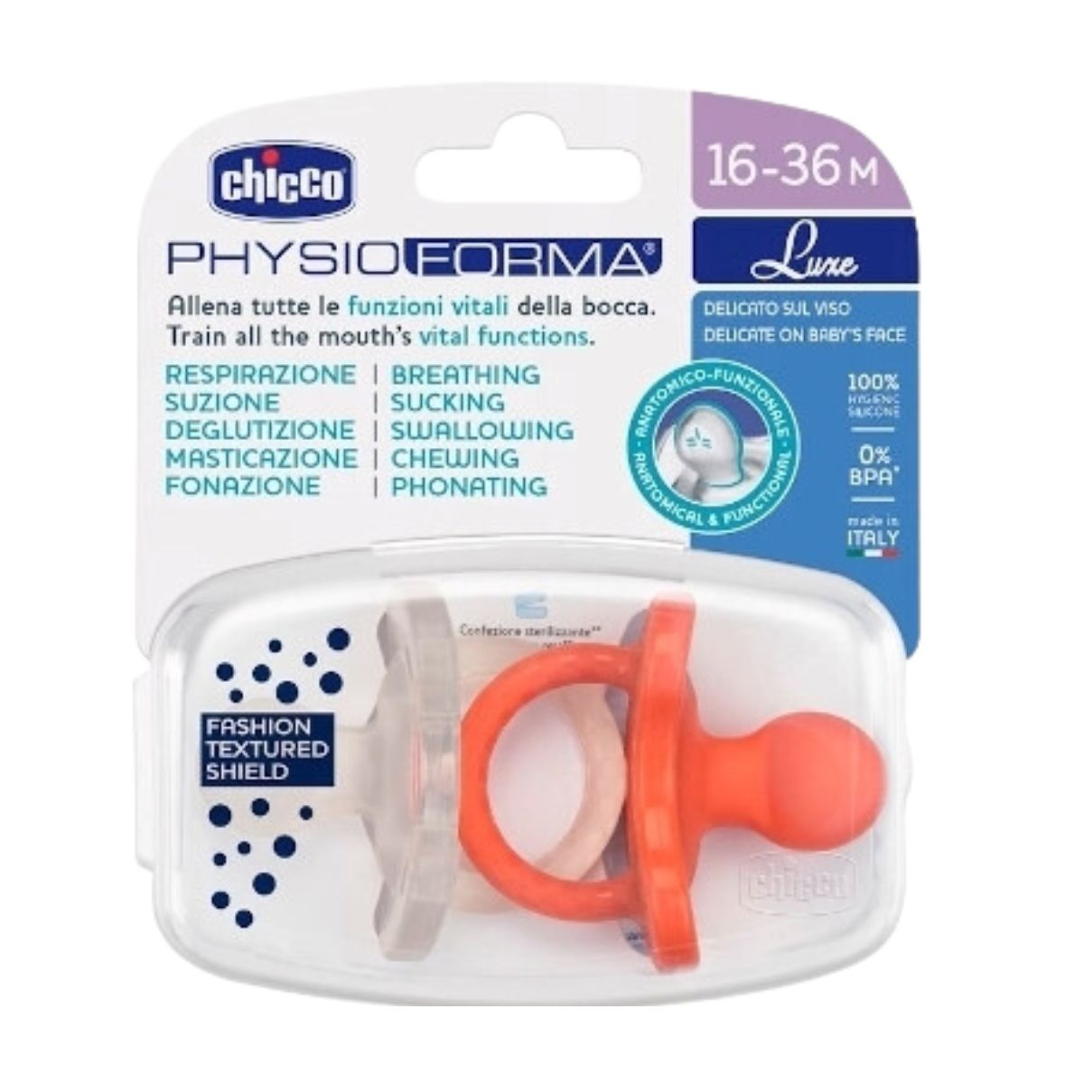 CHICCO PhysioForma Soft Luxe Πιπίλα από Σιλικόνη, 2τεμ