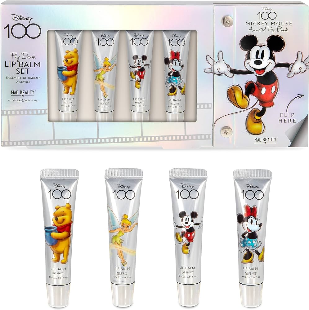 MAD BEAUTY Disney 100 Lip Balm Set 4 Τεμάχια