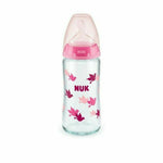 NUK First Choice Plus Baby γυάλινο μπουκάλι θηλή σιλικόνης Teat & Temperature Control Indicator 0-6m240 ml