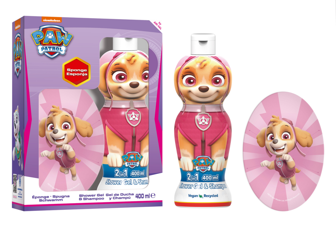 PAW PATROL SET Σαμπουάν – Αφρόλουτρο + Σφουγγάρι 400 ml
