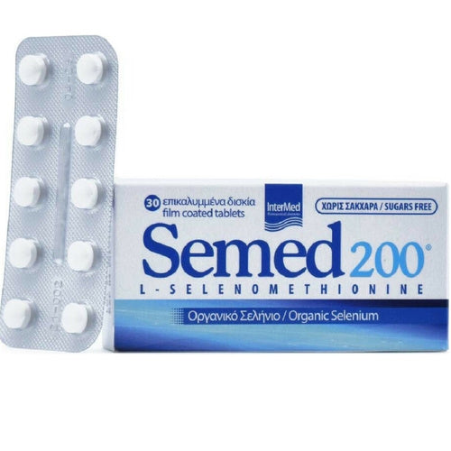 INTERMED Semed 200 Συμπλήρωμα Διατροφής Οργανικού Σεληνίου 30Tabs