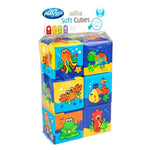 PLAYGRO Soft Waterproof Blocks Μαλακοί Αδιάβροχοι Κύβοι Απασχόλησης, 6τεμ