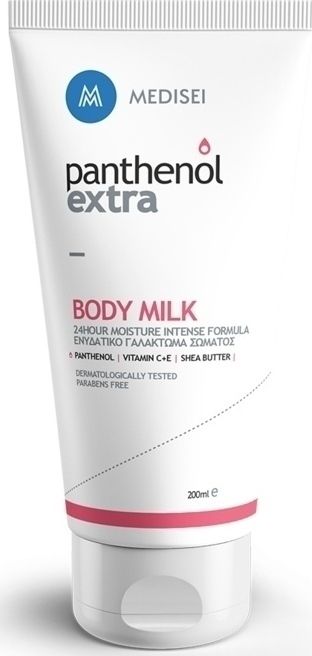 MEDISEI Panthenol Extra Body Milk 24h Ενυδατικό Γαλάκτωμα Σώματος 200ml