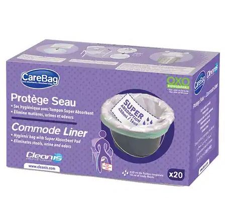CLEANIS CareBag Σακούλες Επένδυσης Σκοραμίδας (Σάκος Υγιεινής) 20 τεμάχια