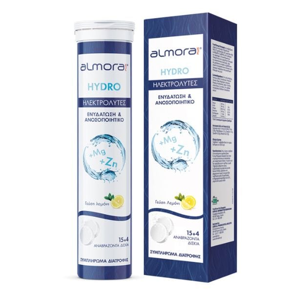 ELPENAlmora Hydro Electrolytes με Γεύση Λεμόνι 19 αναβράζοντα δισκία