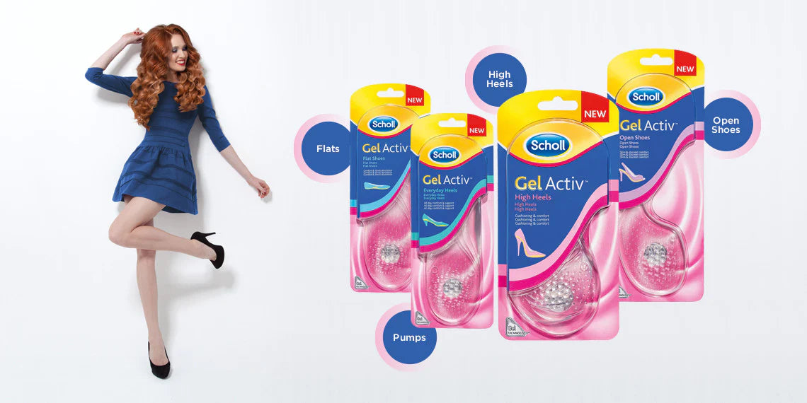 SCHOLL Gel Activ Open Shoes One Size (35-40.5) 1ζεύγος (για παπούτσια χωρίς τακούνι χαμηλότερα από 5,5cm)
