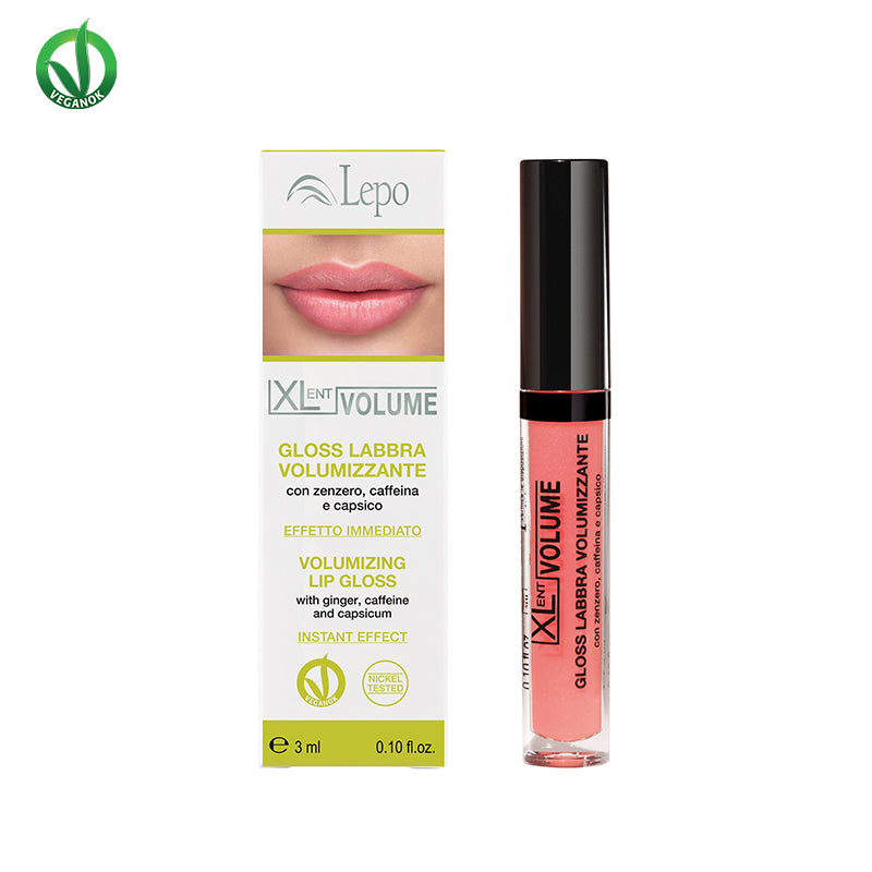 LEPO XLent Volume Gloss Labbra Volumizing Lip Gloss 3ml - Lip Gloss για Άμεσο Φυσικό Εφέ Ζουμερών Χειλιών