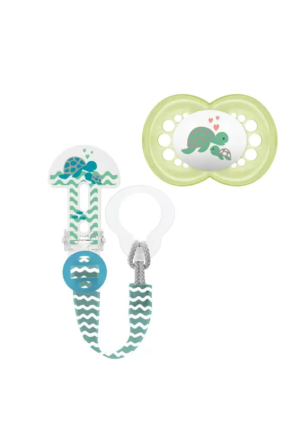 ΜAM πιπίλα σιλικόνης original κλιπ+πιπίλα 6-16 m