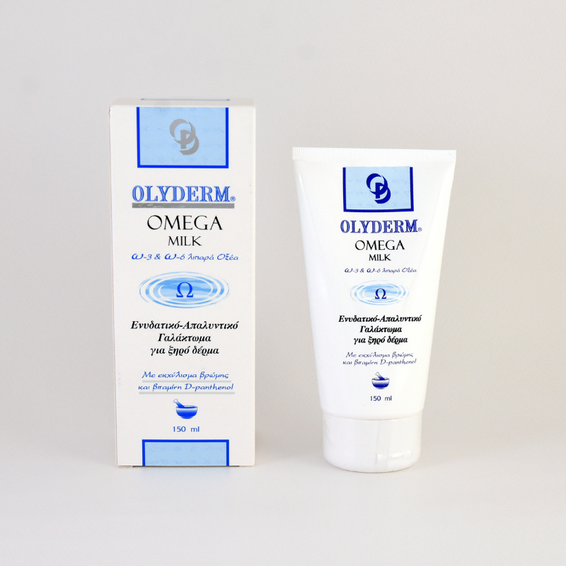 OLYDERM Omega Milk Ενυδατικό Γαλάκτωμα για Ξηρό Δέρμα, 150ml