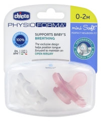 CHICCO Πιπίλα Όλο Σιλικόνη Physio Mini Soft 2τμχ