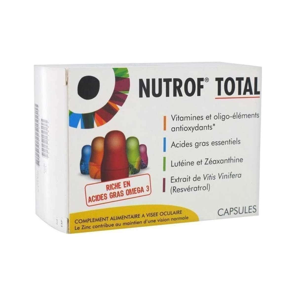 NUTROF Total Συμπλήρωμα Διατροφής για την Καλή Λειτουργία της Όρασης 30 κάψουλες