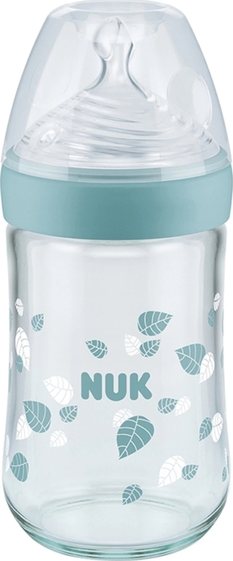 NUK Nature Sense ΓυάλινοΜπιμπερό Θηλή Σιλικόνης 240ml