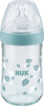 NUK Nature Sense ΓυάλινοΜπιμπερό Θηλή Σιλικόνης 240ml