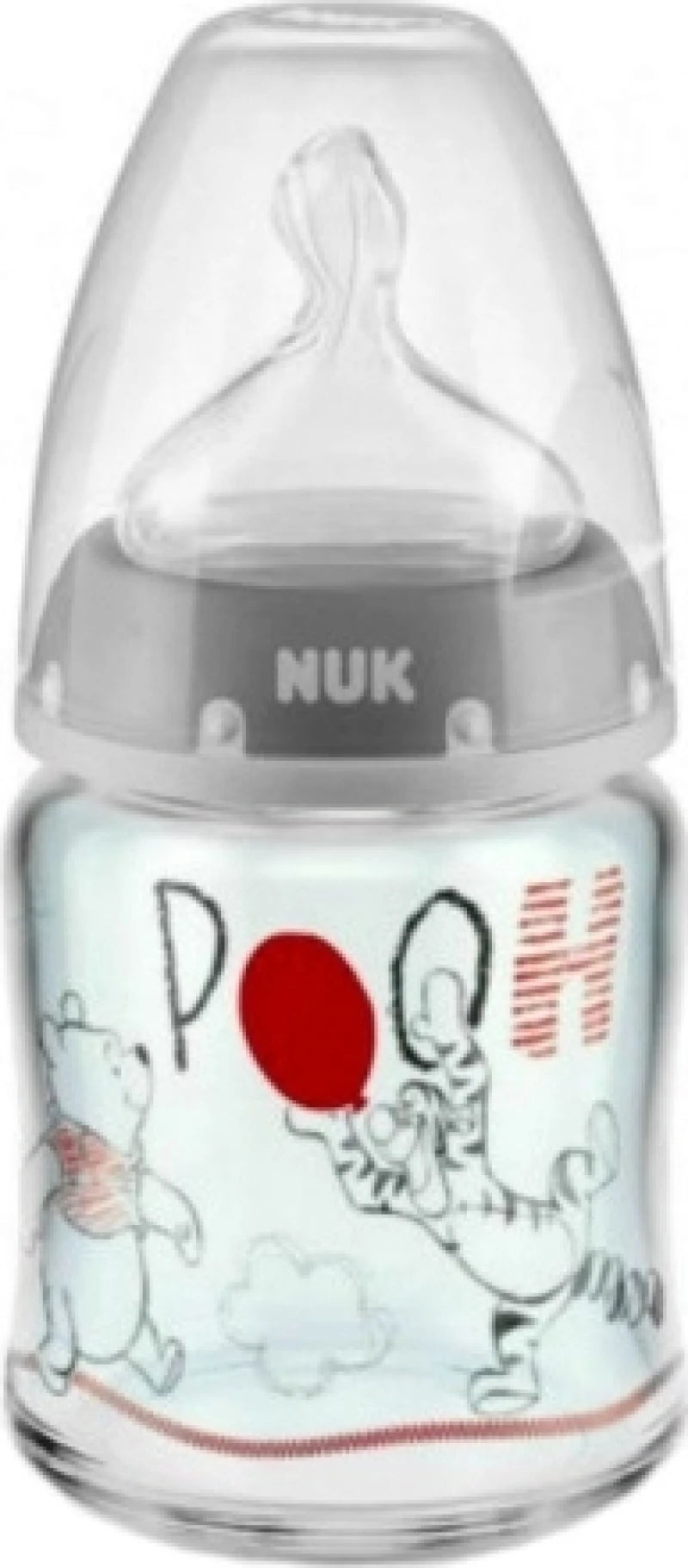 NUKFirst Choice Γυάλινο με θηλή Σιλικόνης 0-6m 120ml