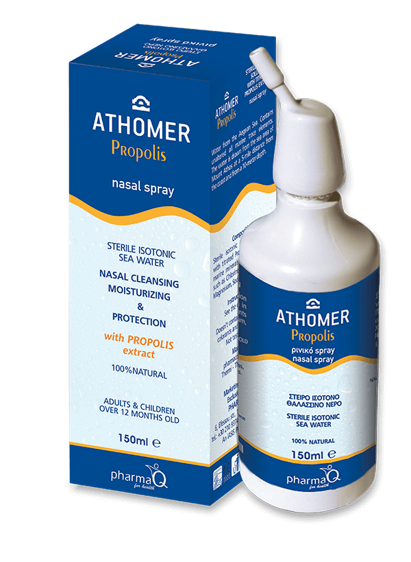 ATHOMER Propolis Ισότονο Ρινικό Διάλυμα Πρόπολης 150 ml