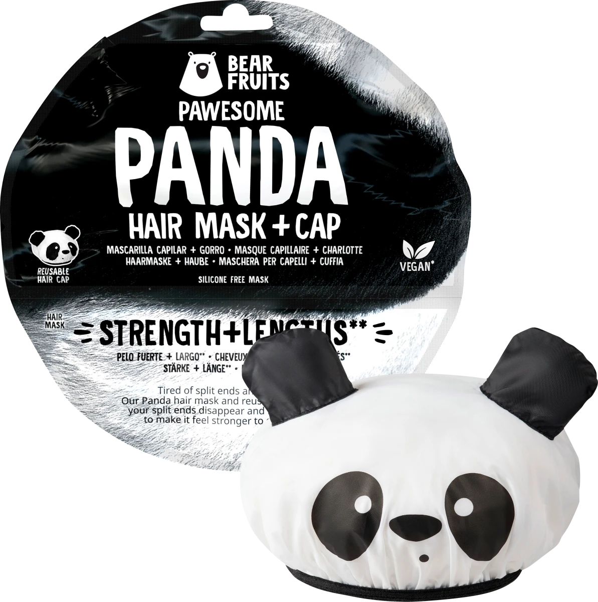 BEAR FRUITS Hair Mask 20 ml & Cap Μάσκα Μαλλιών(ΔΙΑΛΕΞΕ ΤΗΝ ΚΑΤΑΛΛΗΛΗ ΓΙΑ ΕΣΕΝΑ) + Σκουφάκι επαναχρησιμοποιούμενο