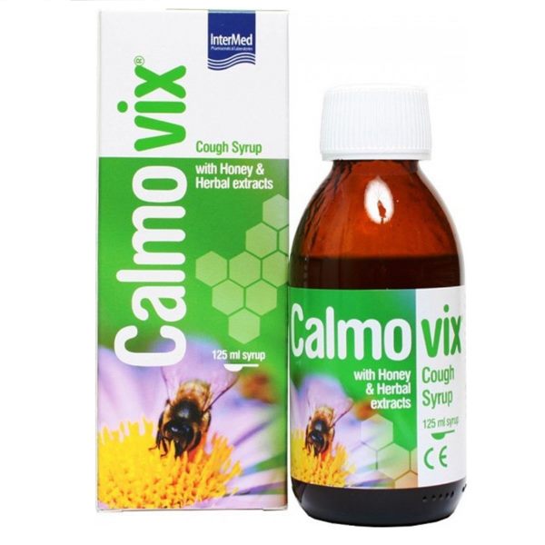 INTERMED Calmovix Σιρόπι για Ξηρό Βήχα με Φυτικά Εκχυλίσματα & Μέλι από το Καστελλόριζο 125ml