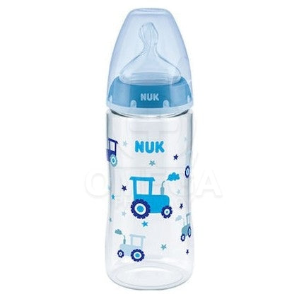 NUK First Choice+ Πλαστικό Μπιμπερό με Temperature Control, Κατά των Κολικών & Θηλή Σιλικόνης XL 6-18m σε Διάφορα Χρώματα 360ml