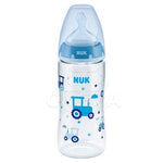 NUK First Choice+ Πλαστικό Μπιμπερό με Temperature Control, Κατά των Κολικών & Θηλή Σιλικόνης XL 6-18m σε Διάφορα Χρώματα 360ml