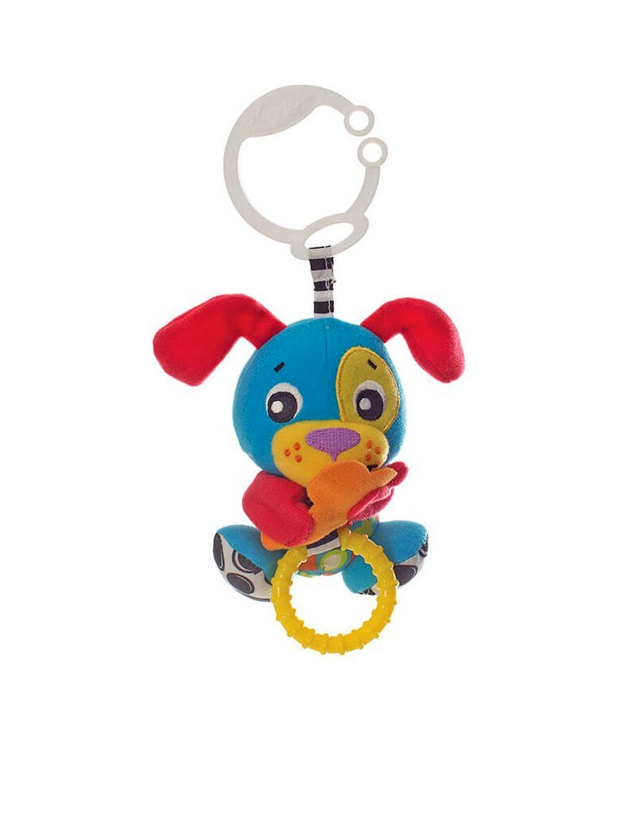 Playgro Κρεμαστό Βρεφικό Παιχνίδι Καροτσιού / Κούνιας με Μασητικό Peek-a-Boo Wiggling Puppy 0+