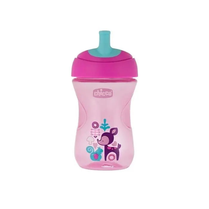 CHICCO Advanced Cup 12M+ για Εύκολη Κατάποση Ροζ 266ml