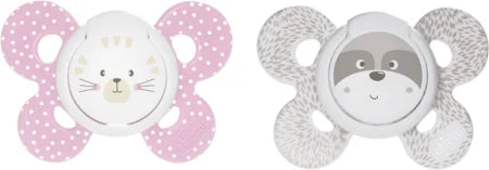 CHICCO Physio Comfort, Εργονομική Πιπίλα με Θηλή Σιλικόνης για Ηλικίες 0-6m, 2τμχ