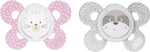 CHICCO Physio Comfort, Εργονομική Πιπίλα με Θηλή Σιλικόνης για Ηλικίες 0-6m, 2τμχ