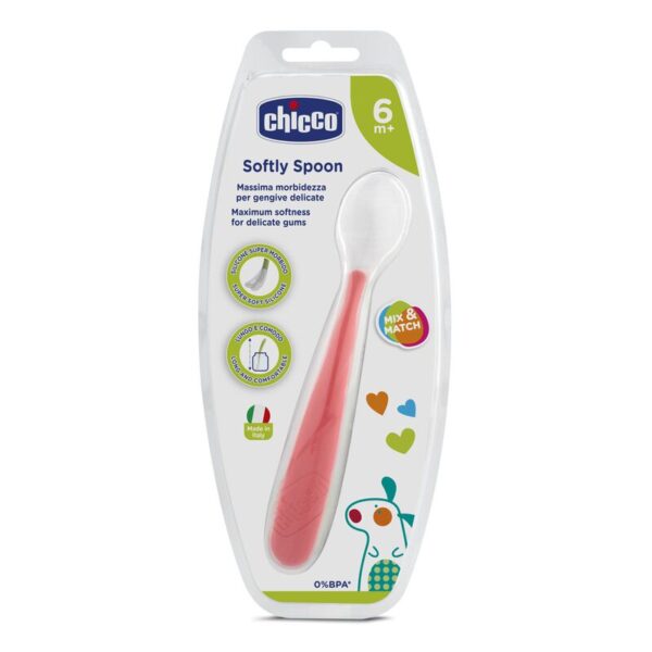 CHICCO Κουτάλι Σιλικόνης Soft 6m+