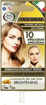 BRAND ITALIA Antiage Face Serum With Gold 24Κ Serum Ορός Προσώπου με Φυσικό Χρυσό 24Κ για Όλους τους Τύπους Επιδερμίδας 15ml