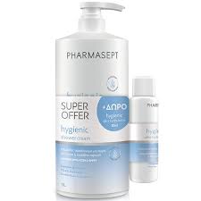 Pharmasept Hygienic Promo με Shower Cream Αφρόλουτρο για Σώμα, Πρόσωπο & Ευαίσθητη Περιοχή, 1l & Ultra Hydra Eνυδατικό Γαλάκτωμα, 80ml, 1σετ
