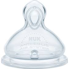 NUK First Choice+ No Colic Θηλές Σιλικόνης Flow Control 6m+, 2τεμ