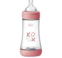CHICCO PERFECT 5 INTUI-FLOW 2+240ML BABY BOTTLE ΡΟΖ