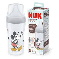 Nuk Μπιμπερό Perfect Match Mickey με Θηλή Σιλικόνης 3m+, 260ml