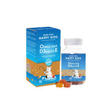 John Noa Happy Kids Omega 3/6/9 D3 Plus Vit E, 90gummies