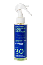 KORRES Cucumber & Hyaluronic Splash Sunscreen SPF30 Διφασικό Αντιηλιακό με Υψηλή Προστασία για Πρόσωπο & Σώμα 150ml