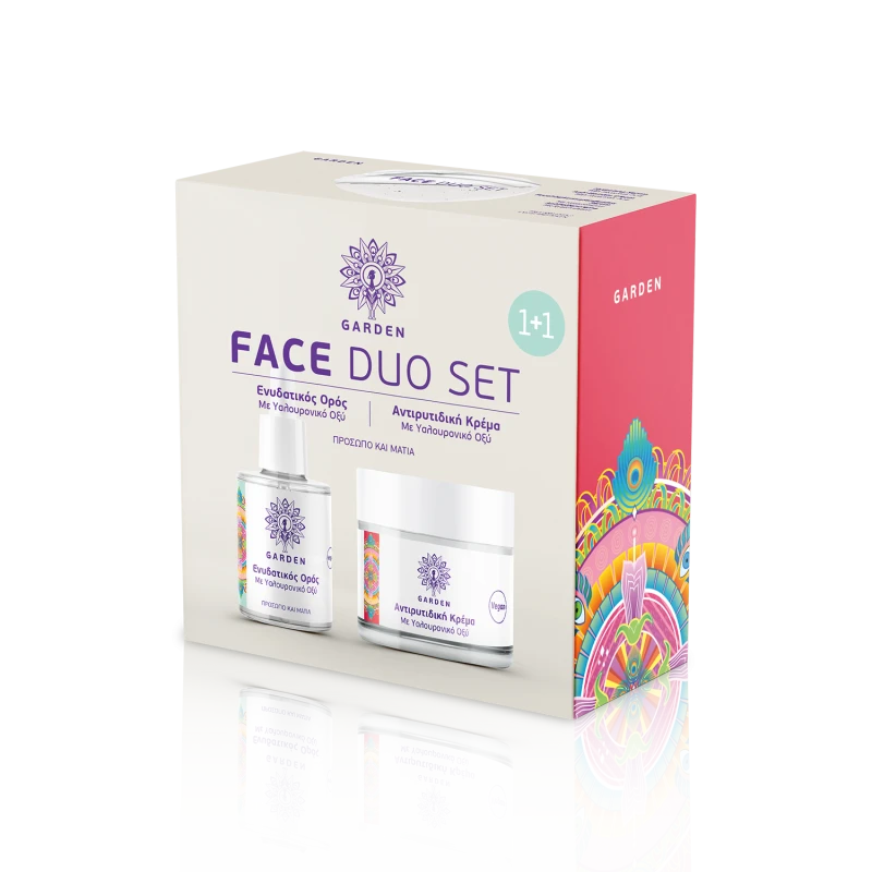 GARDEN OF PANTHENOLS Face Duo Hydrating Serum 30ml + Αντιρυτιδική Κρέμα 50ml (ενυδατικός ορός και αντιρυτιδική κρέμα)
