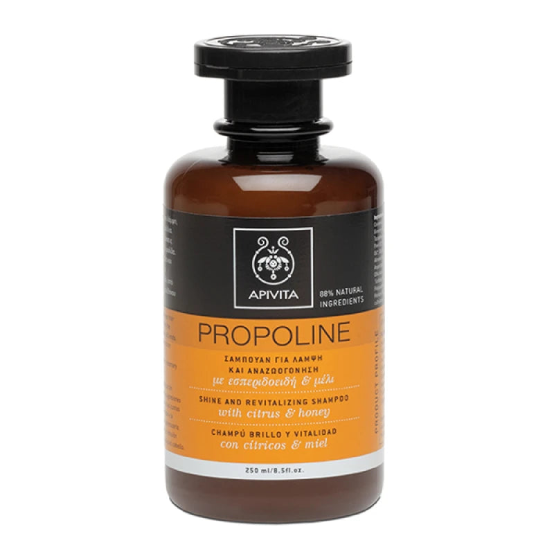 APIVITA Σαμπουάν Λάμψης & Αναζωογόνησης Εσπεριδοειδή & Μέλι 250ml