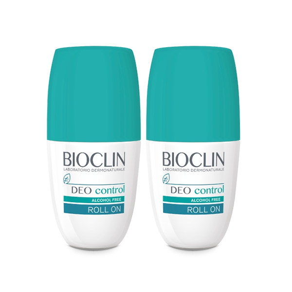 BIOCLIN Promo Deo Control χωρίς αλκοόλ Roll-on Αποσμητικό 50ml 1+1 Δώρο