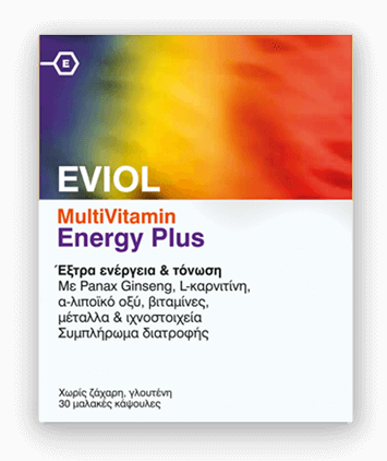 EVIOL MultiVitamin Energy Plus, 30 SOFT καπάκια