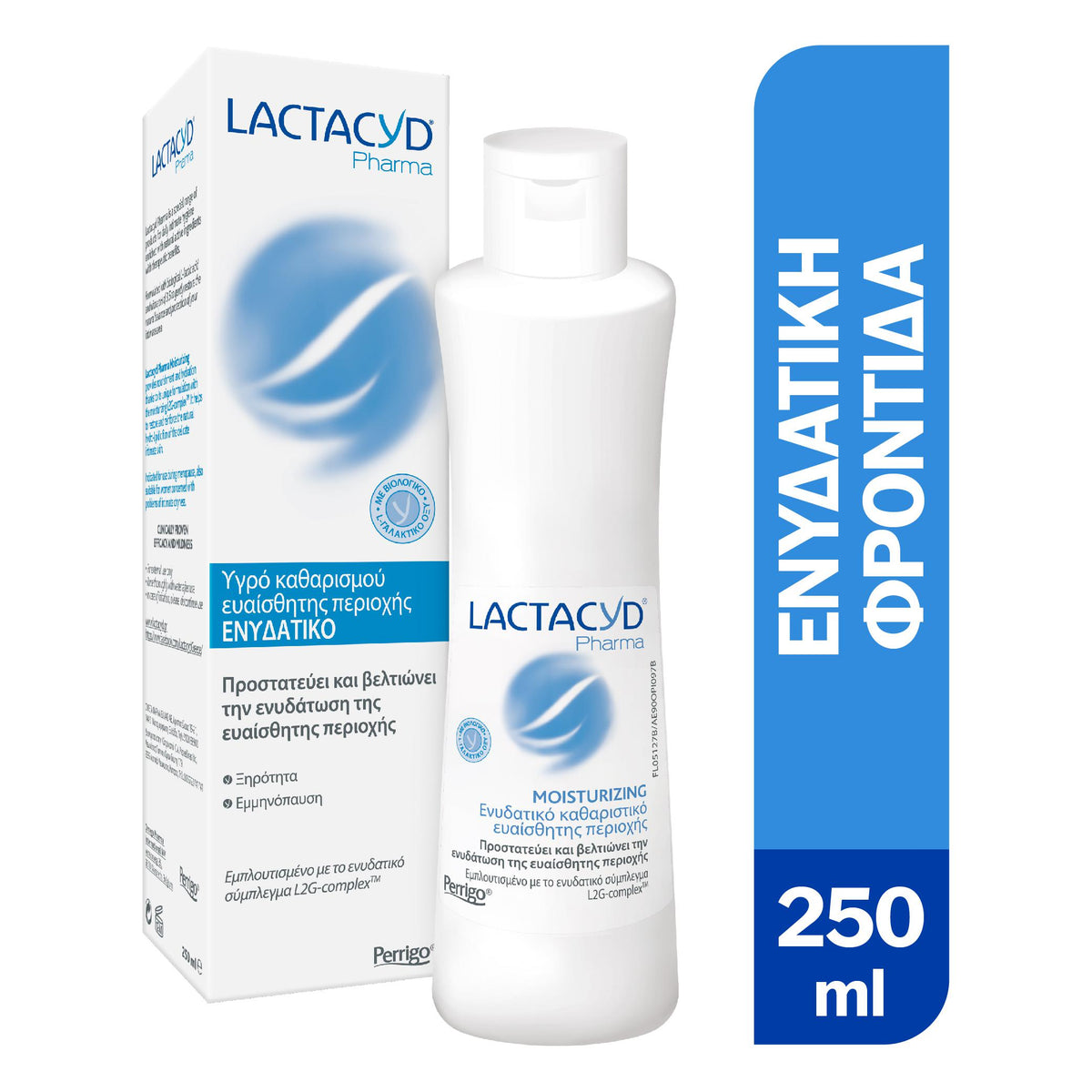 LACTACYDMoisturizing Ενυδατικό Καθαριστικό της Ευαίσθητης Περιοχής, 250ml