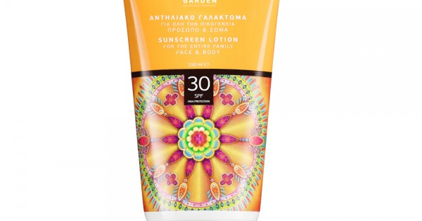 GARDEN OF PANTHENOLS Αντιηλιακό Γαλάκτωμα για Πρόσωπο και Σώμα SPF30 150ml