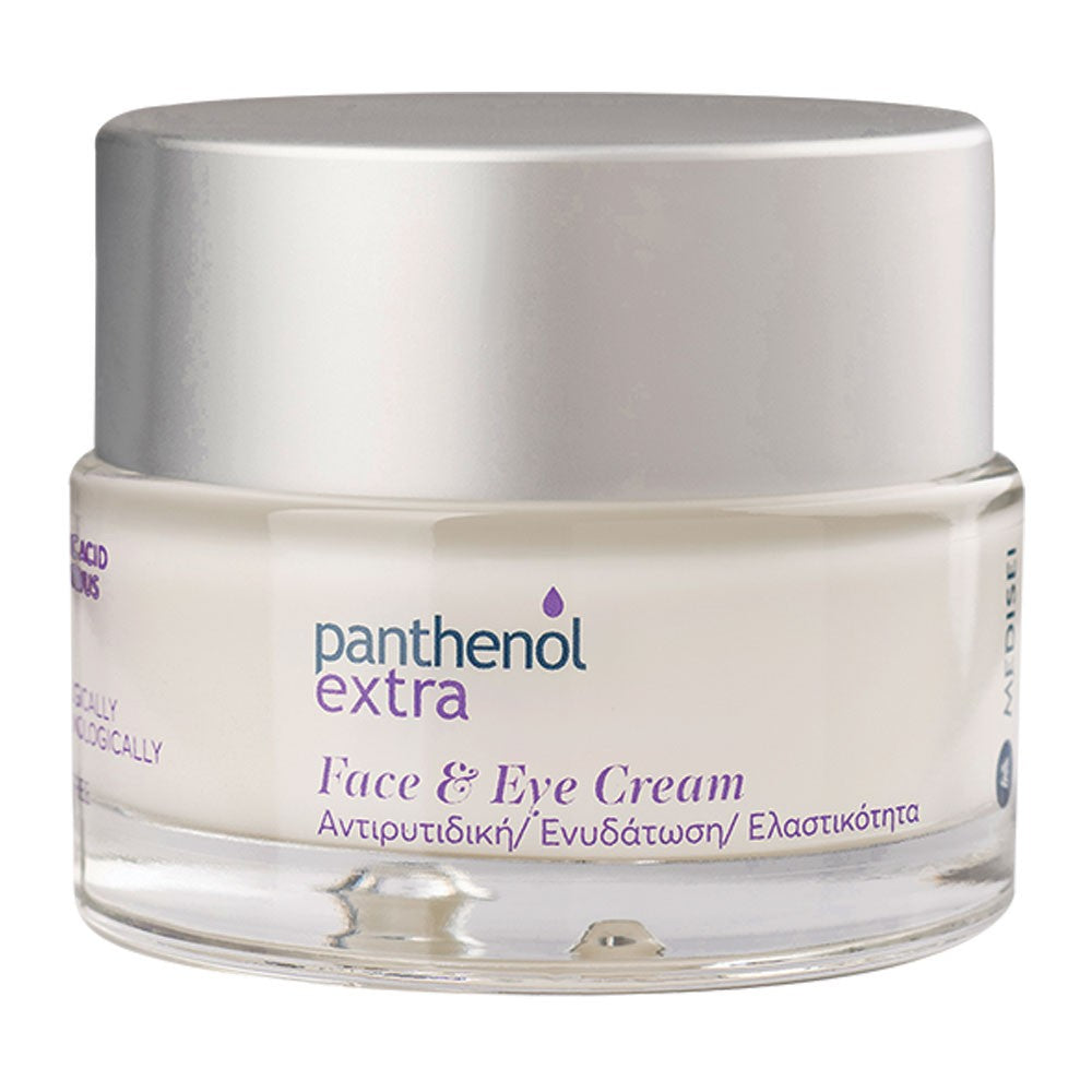 MEDISEI Panthenol Extra Πακέτο Προσφοράς Face & Eye Cream Ενυδατική & Αντιρυτιδική Κρέμα Προσώπου & Ματιών, 2x50ml